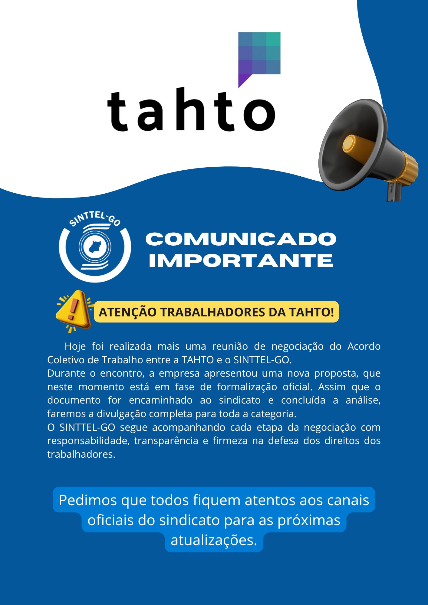 Comunicado TAHTO